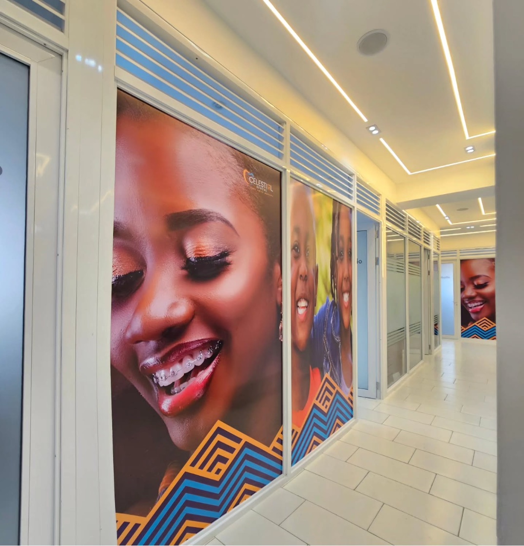 The corridor of treatment rooms at the Kiambu Road branch
